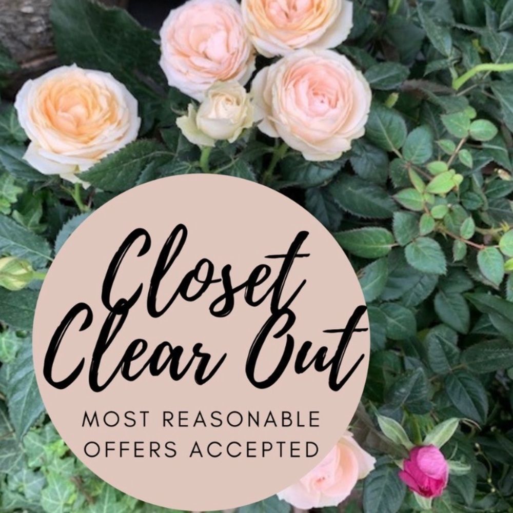 Closet clear out!!! All reasonable offers will be considered!!